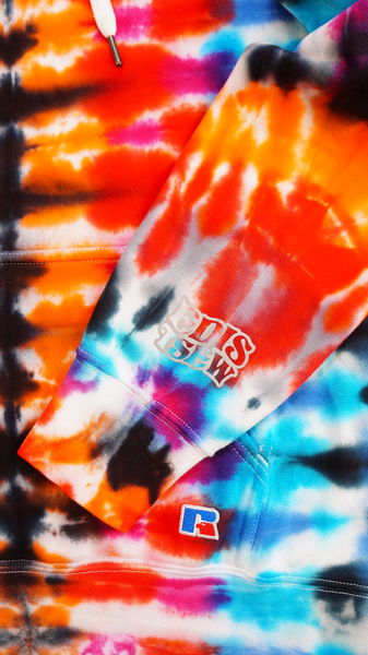 1 OF 1  “VOLCANO” TIE DYE HOODIE